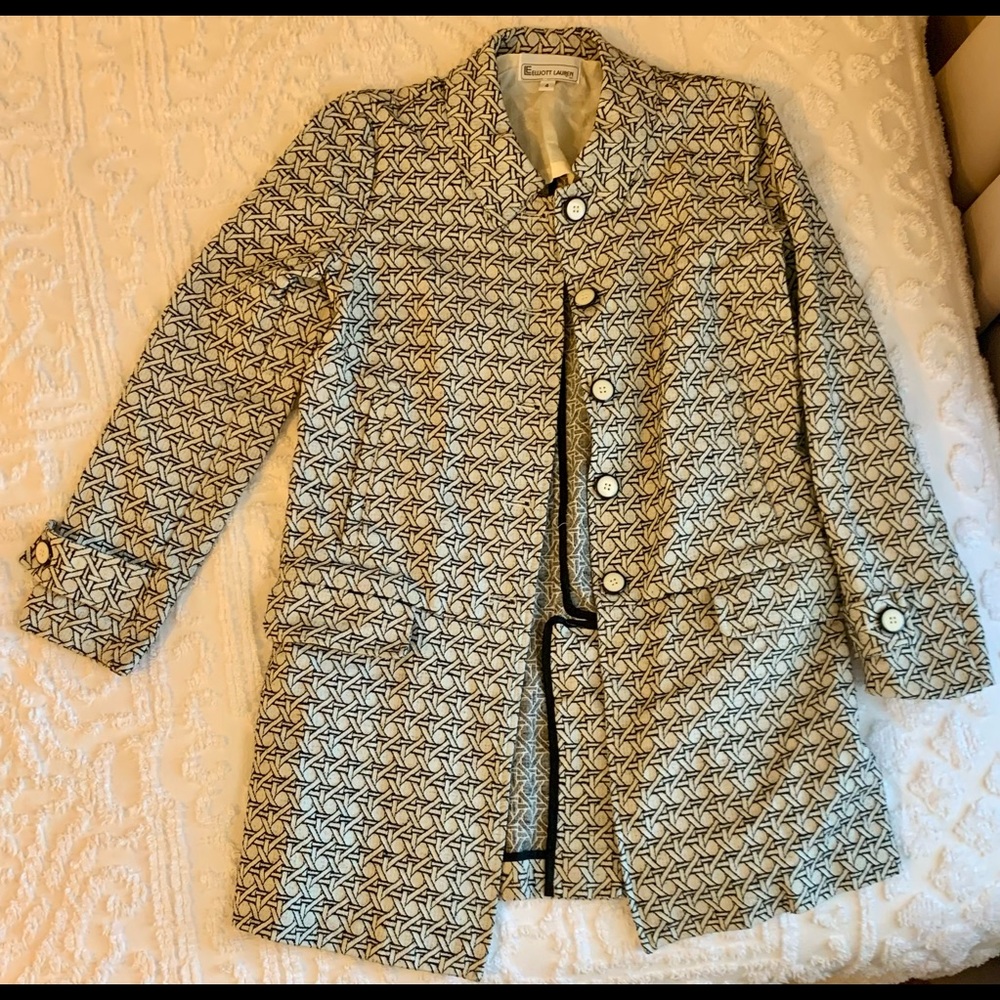 Elliot Lauren Jacket Black and White Size 4